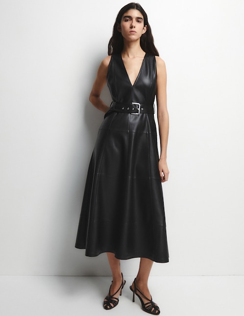 Vestido midi casual Sfera para mujer