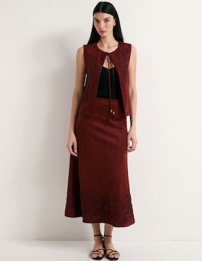 Falda crop Sfera a la cintura