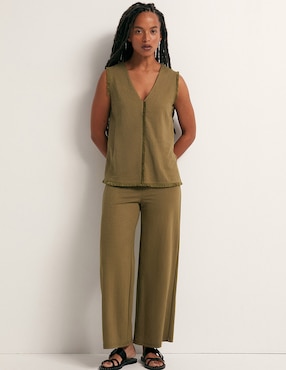 Pantalón relaxed Sfera flare para mujer
