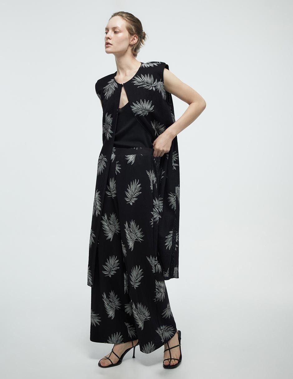 Pantalón relaxed amplio para mujer