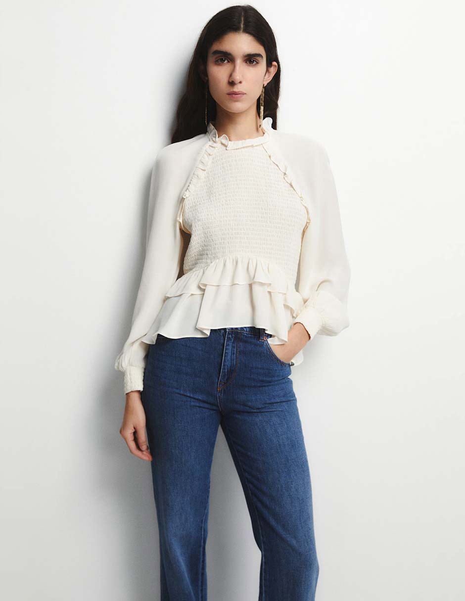 Camisa manga larga para mujer