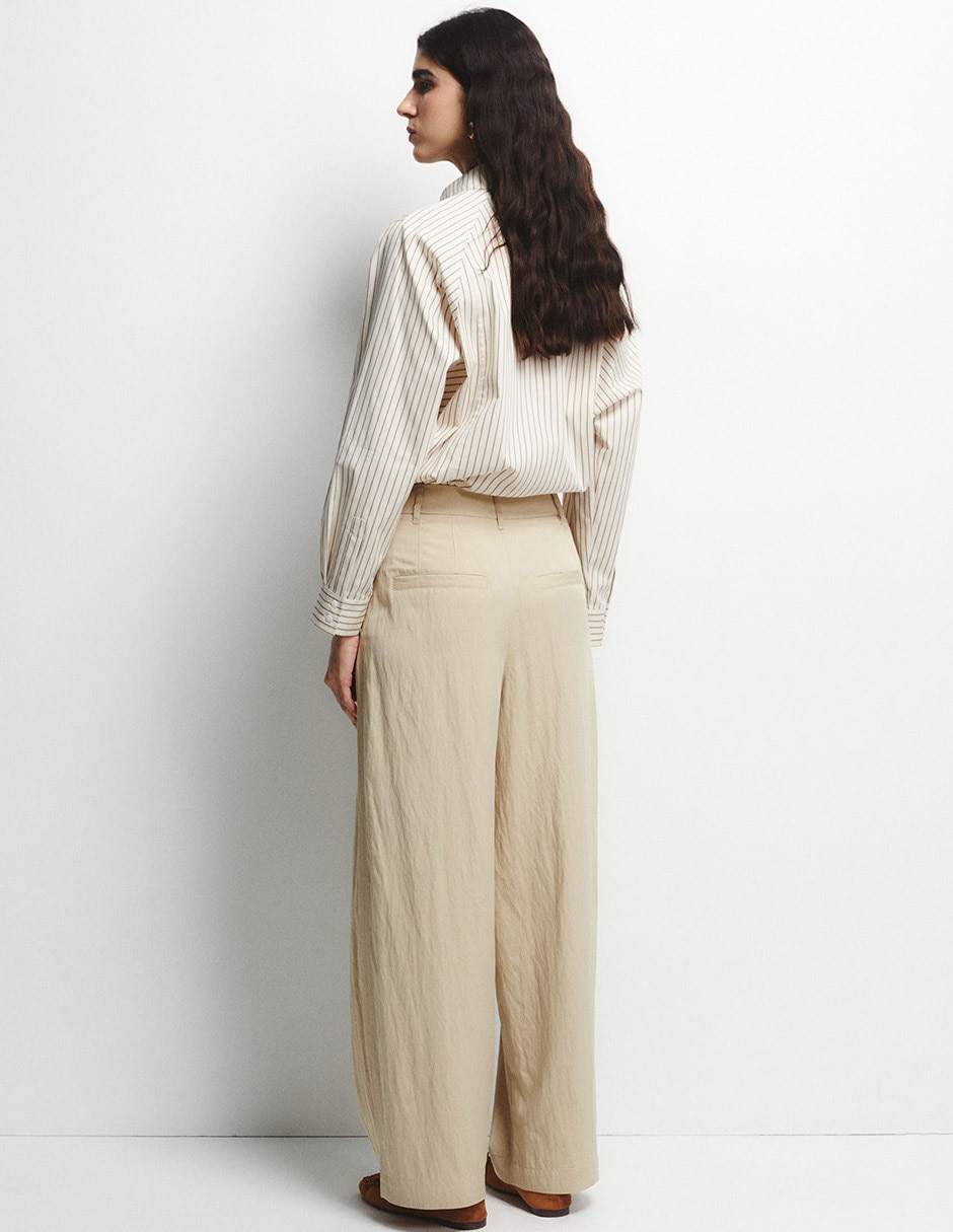 Pantalón chino amplio para mujer 2