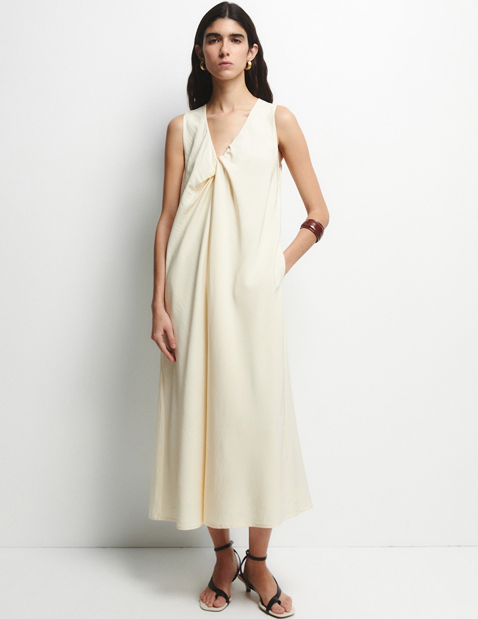 Vestido crop casual para mujer