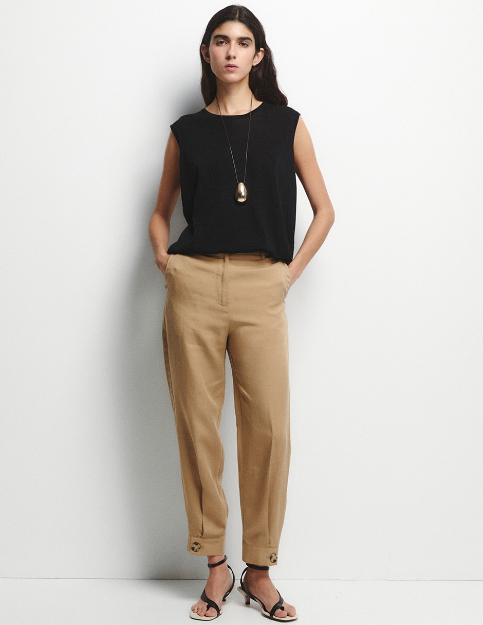 Pantalón capri slim para mujer 5